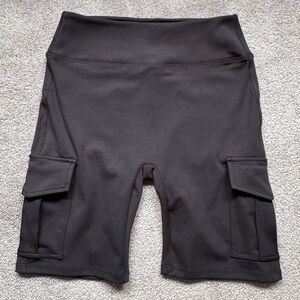 Spandex Biker Cargo Style Shorts - NWOT